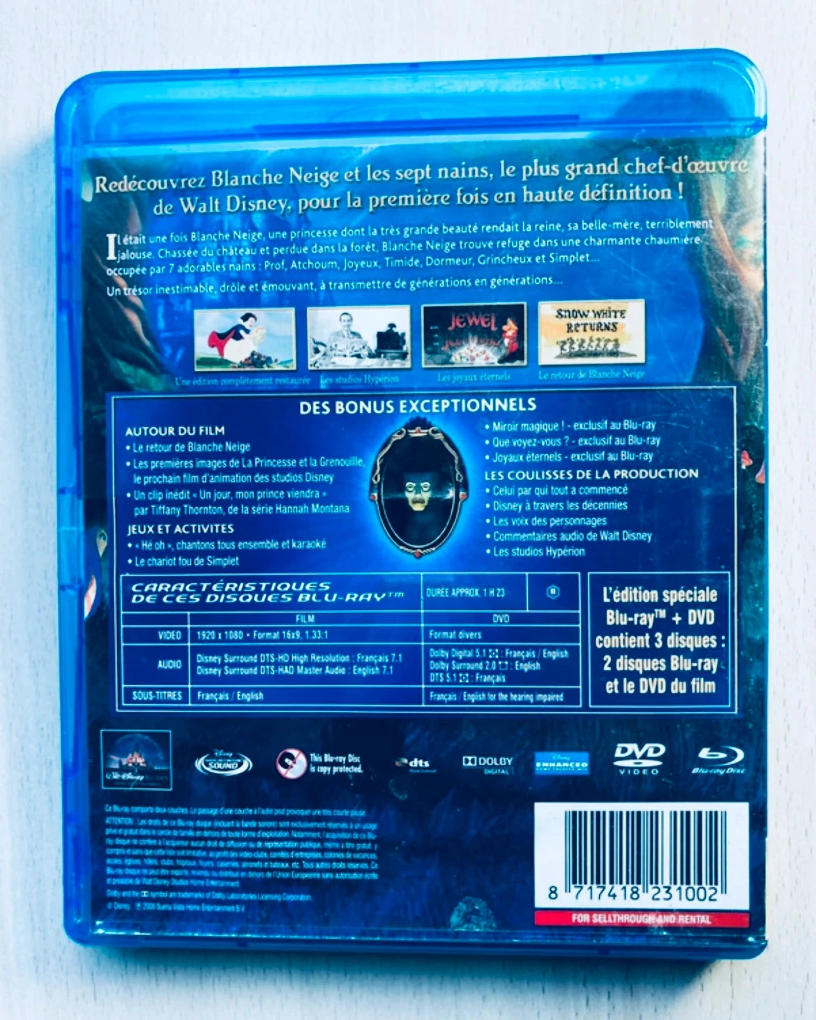 Caja de regalo Blancanieves Disney Blu-ray DVD edición Diamante. – photo 4